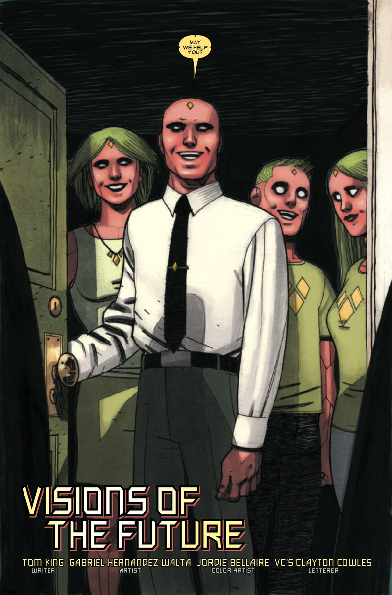 Illustration for article titled Exclusive Marvel preview: The Vision #1 brings a synthezoid family to suburbia